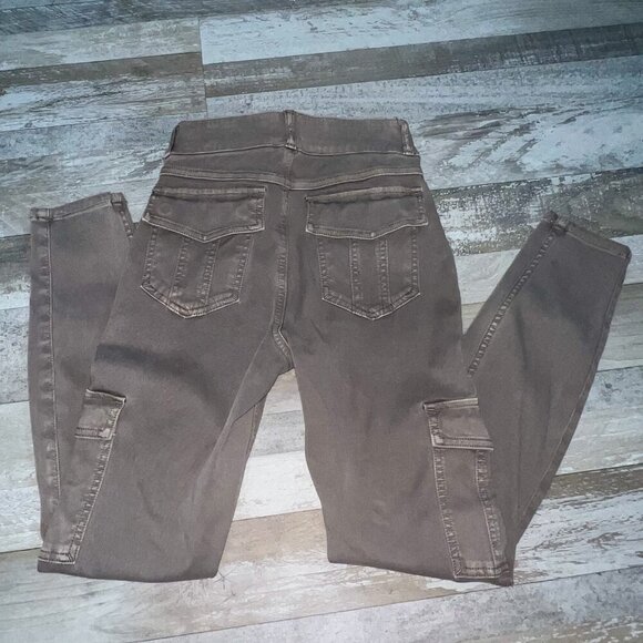 Spanx Women's Twill Skinny Pants Cargo Pockets Size S Petite - Picture 5 of 6